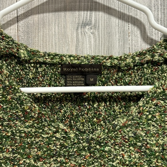 Royal Robbins size M green variegated sweater B1 - Picture 2 of 4